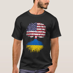ukrainska rötter Ukraina National Heritage Träd Gi T Shirt