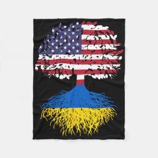 Ukrainska rötter Ukrainas nationella arvträdsprese Fleecefilt