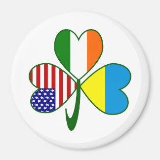 Ukrainska Shamrockflaggan Magnet