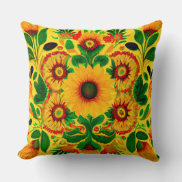 Ukrainska solblommor kudde