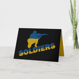 ukrainska soldater, Ukrainas Flagga Kort