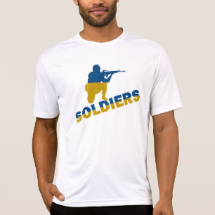 ukrainska soldater, Ukrainas Flagga T Shirt