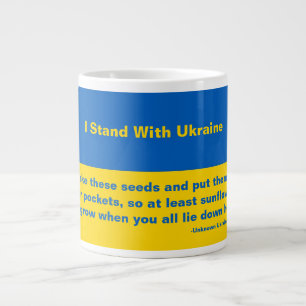Ukrainska solrosfrön jumbo mugg