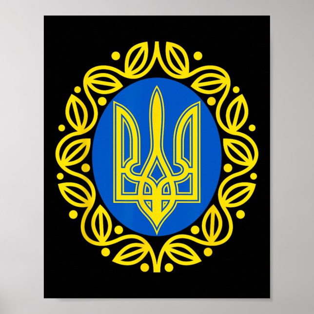 Ukrainska statsvapnet 1  poster (Framsidan)