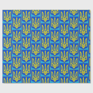 Ukrainska statsvapnet Gyllene treudd Finkonst Presentpapper