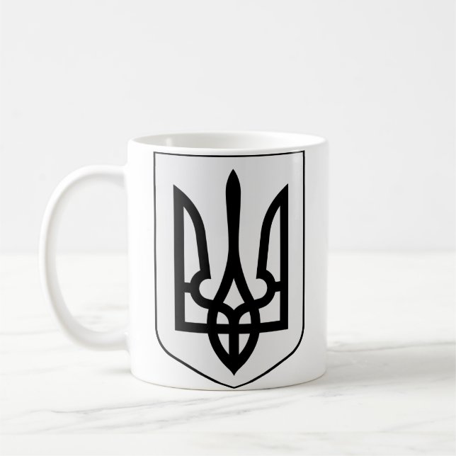 Ukrainska statsvapnet kaffemugg (Vänster)
