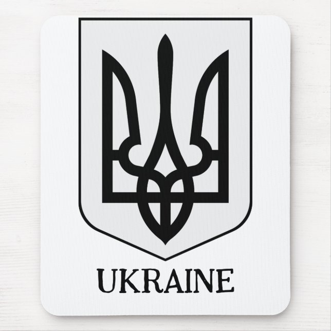 Ukrainska statsvapnet Minimalistisk konst Musmatta (Framsidan)