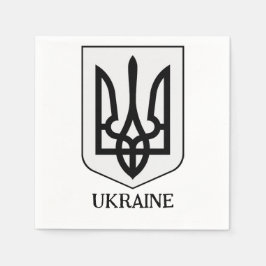 Ukrainska statsvapnet Minimalistisk konst Pappersservett