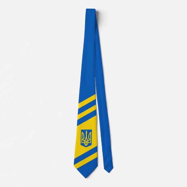 Ukrainska statsvapnet. Treudd. Truzyb.  Kraveband Slips (Framsida)