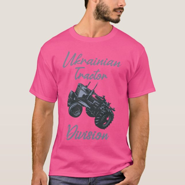 Ukrainska Tractor Division T Shirt (Framsida)