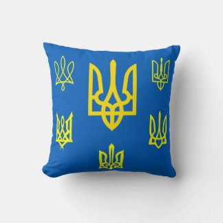 ukrainska Tridents och emblems Kudde