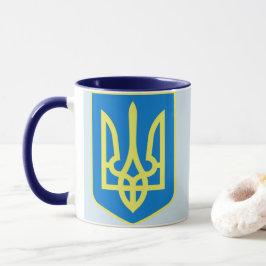 Ukrainska Tryzub muggblått/marin Mugg