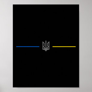 Ukrainska Tryzub-symbolen - Ukraina Treudd 2  Poster