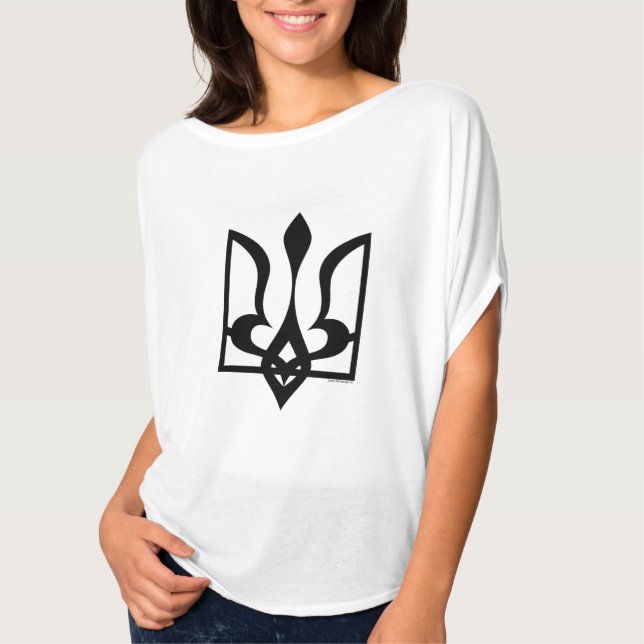 Ukrainska Tryzub Tee Shirt (Framsida)