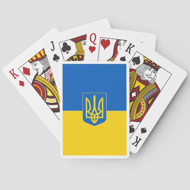 Ukrainska väpnade styrkor spelkort (Baksidan)