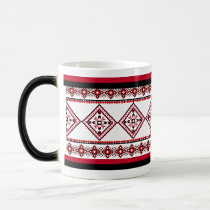 Ukrainska Vyshyvanka Embroidery Mugg Red Black