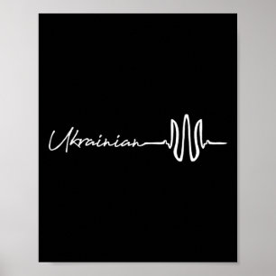 Ukrainska Zelensky Ukraina Patriotiska ukrainare H Poster