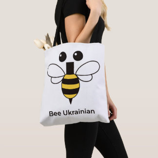 Ukrainskt Bikupa Minimalistisk Bee Toteväska Tygkasse