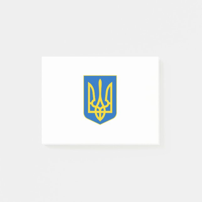 ukrainskt emblem post-it block (Framsida)