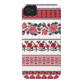 Ukrainskt etniskt mönster iPhone 4 Case-Mate skydd