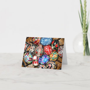 Ukrainskt Påskägg Greeting Card Tack Kort