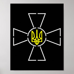 Ukrainskt statsvapen skjorta President Zelensky Uk Poster