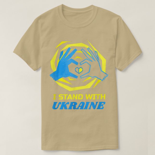 Ukrainukrainsk Flagga Volodymyr Zelenskyy Ukraina T Shirt (Design framsida)
