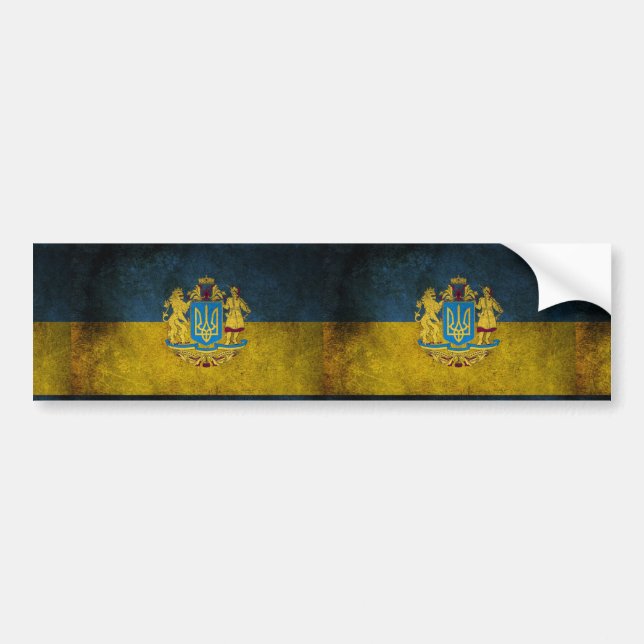 Ukrainukrainska flagga bildekal (Framsidan)
