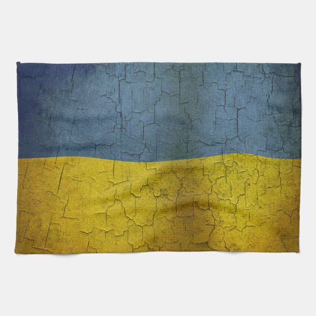 Ukrainukrainska flagga kökshandduk (Horisontell)