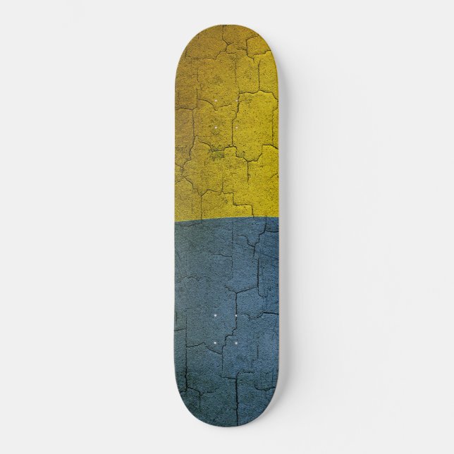 Ukrainukrainska flagga mini skateboard bräda 18,5 cm (Framsida)