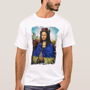 Ukrainukrainska Flagga Mona Lisa Ukraina Ukrainukr T Shirt