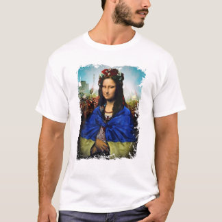 Ukrainukrainska Flagga Mona Lisa Ukraina Ukrainukr T Shirt