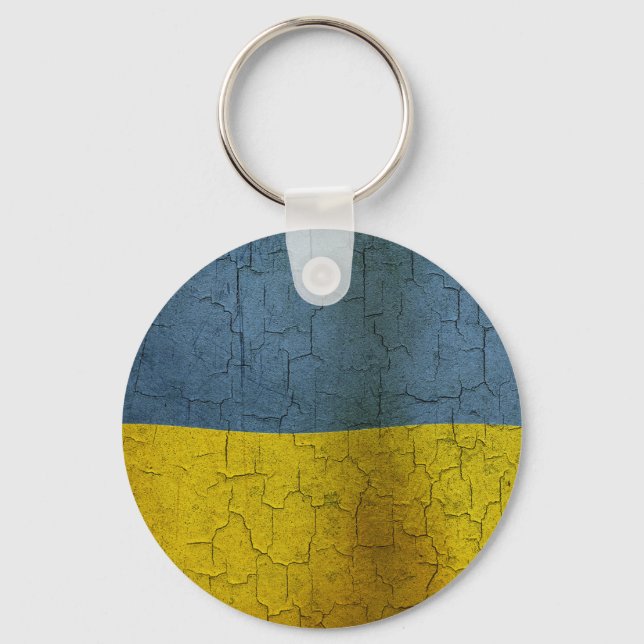 Ukrainukrainska flagga nyckelring (Framsida)