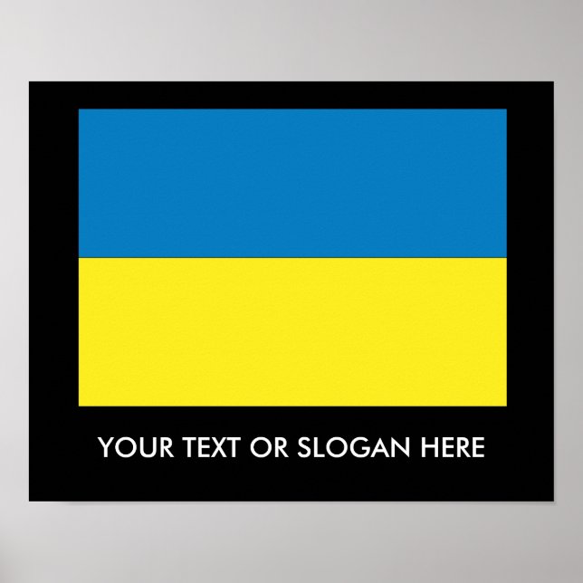 Ukrainukrainska Flagga Poster (Framsidan)