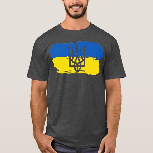 Ukrainukrainska Flagga ukrainare Gift Premium T Shirt (Framsida)