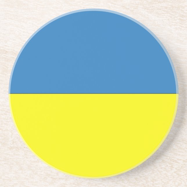Ukrainukrainska Flagga Underlägg Sandsten (Framsidan)