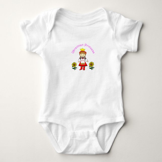 Ukrainukrainska prinsessan Baby T-shirt (Framsida)