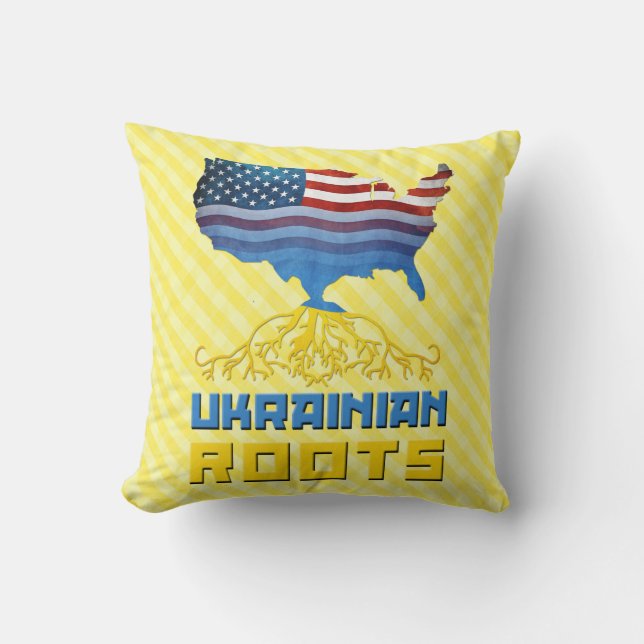 Ukrainukrainska ukrainska rötter Pillow Kudde (Framsida)