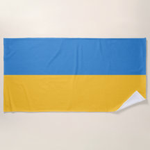 Ukranian Flagga Beach Towel