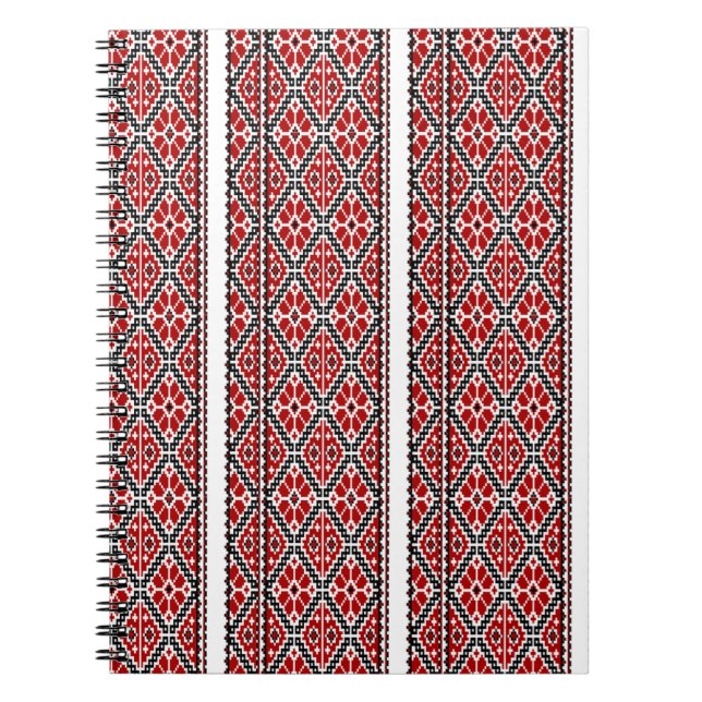 Ukrianian black embroidery anteckningsbok (Framsidan)