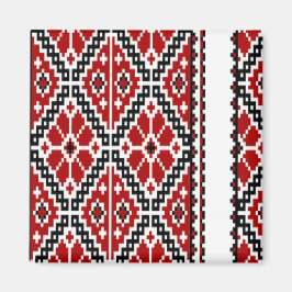 Ukrianian black embroidery magnet