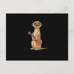 Ukulele Animal Uke Player Instrument Music Gift Vykort