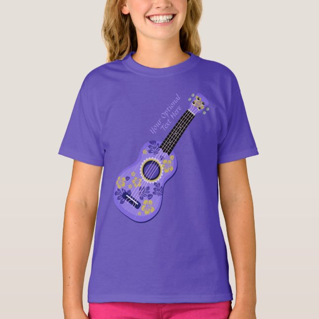 Ukulele anpassningsbar text shirts & jacka t-shirt (Framsida)