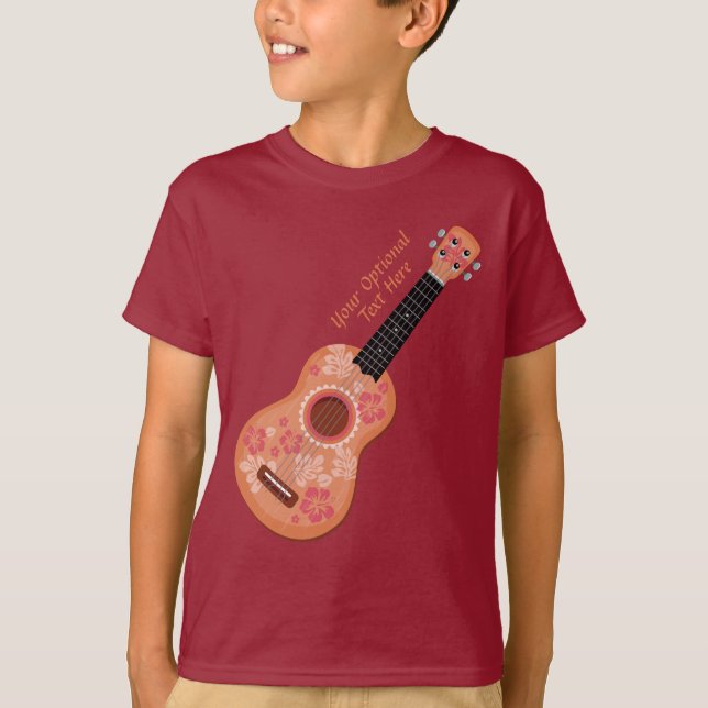 Ukulele anpassningsbar text shirts & jacka t shirt (Framsida)
