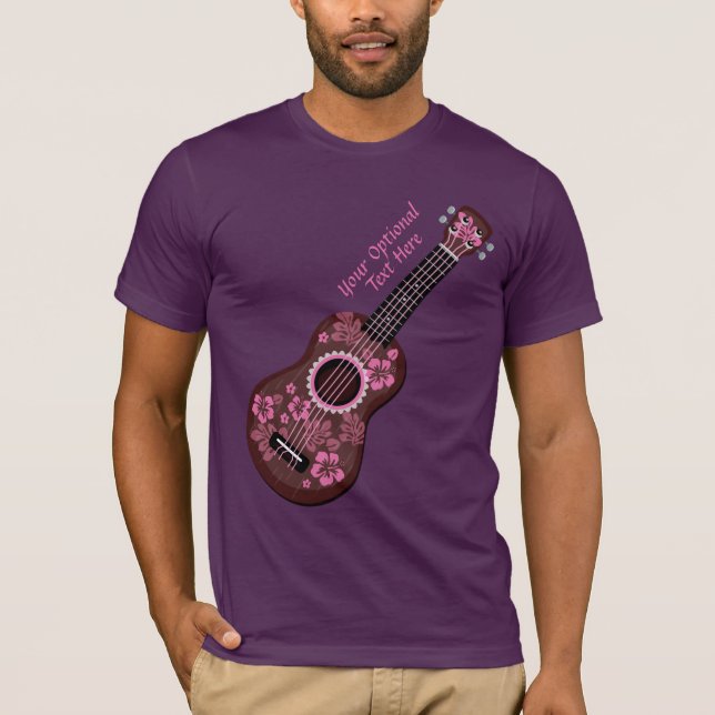 Ukulele anpassningsbar text shirts & jacka t-shirt (Framsida)