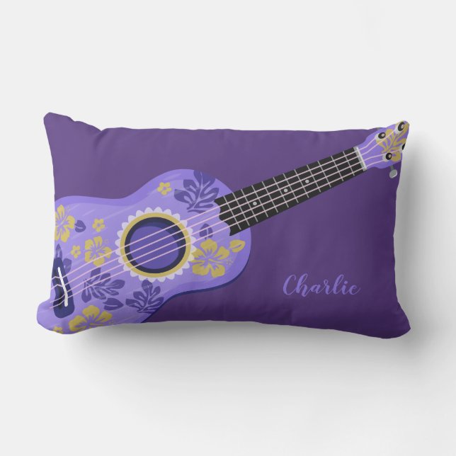Ukulele-användarnamn dekorativ kudde (Framsida)