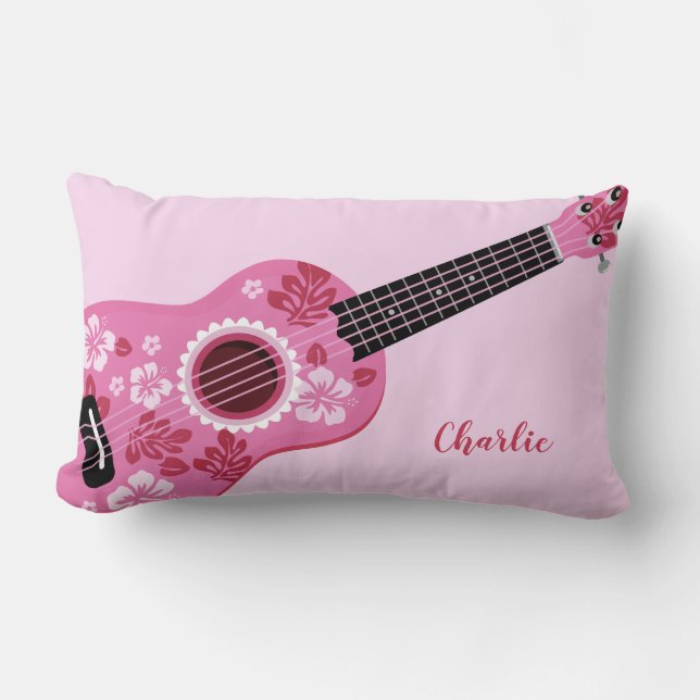 Ukulele-användarnamn dekorativ kudde (Framsida)