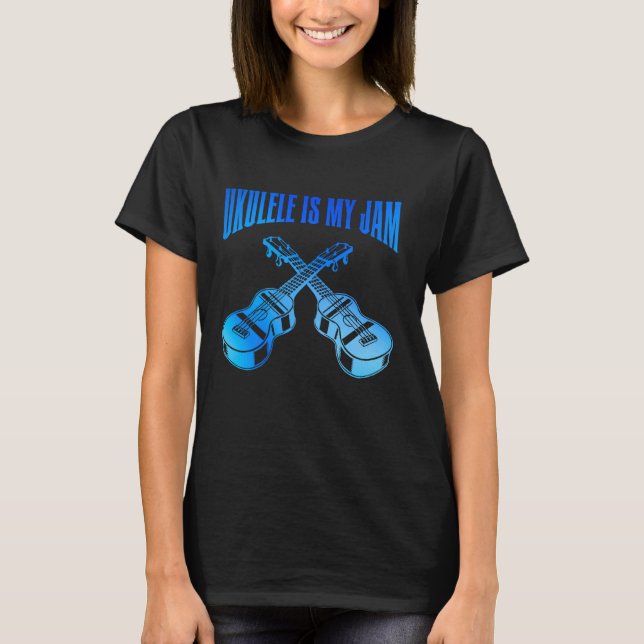 Ukulele är min Sylt-spelare Guitarist Ukelele T Shirt (Framsida)