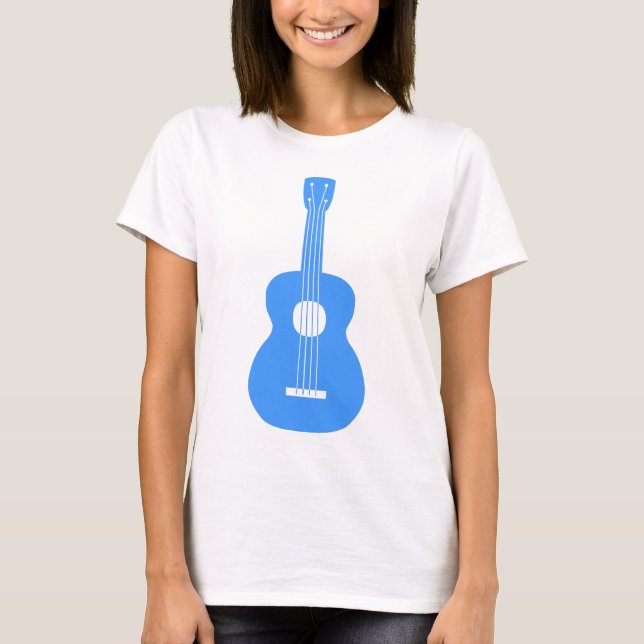Ukulele - Baby blue Tee Shirt (Framsida)
