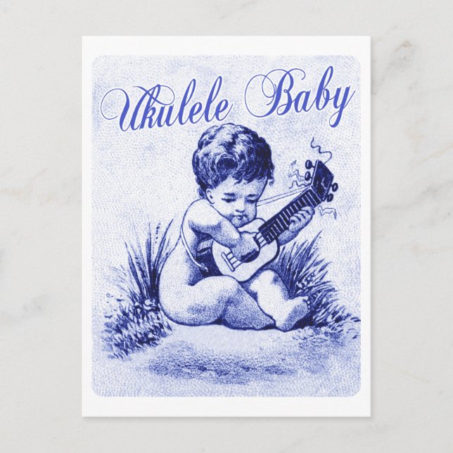 Ukulele Baby Vykort (Framsida)